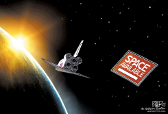 SPACE SHUTTLE RETIRES by Nate Beeler