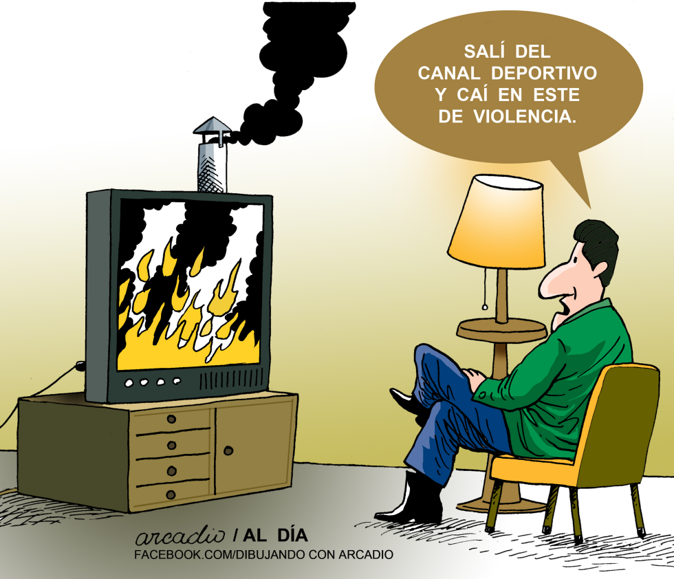  VIOLENCIA EN LA TV by Arcadio Esquivel