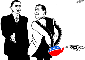 OBAMA, BOEHNER, TEA PARTY by Rainer Hachfeld