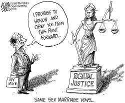 SAME SEX MARRIAGE VOWS by Adam Zyglis