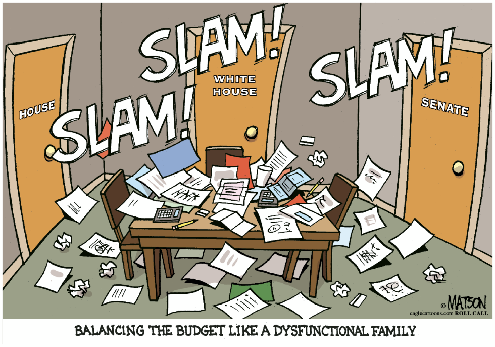   BALANCING THE BUDGET LIKE A DYSFUNCTIONAL FAMILY by RJ Matson