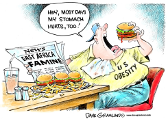 OBESITY AND FAMINE by Dave Granlund