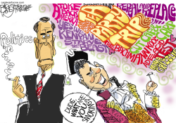 TRIPPIN TEA PARTY by Pat Bagley