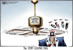 THE DEBT CEILING FAN by Nate Beeler