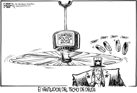 EL VENTILADOR DEL TECHO DE DEUDA by Nate Beeler