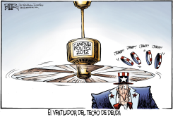 EL VENTILADOR DEL TECHO DE DEUDA  by Nate Beeler