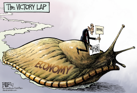 THE VICTORY LAP by Nate Beeler