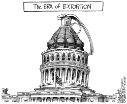 THE ERA OF EXTORTION by Adam Zyglis