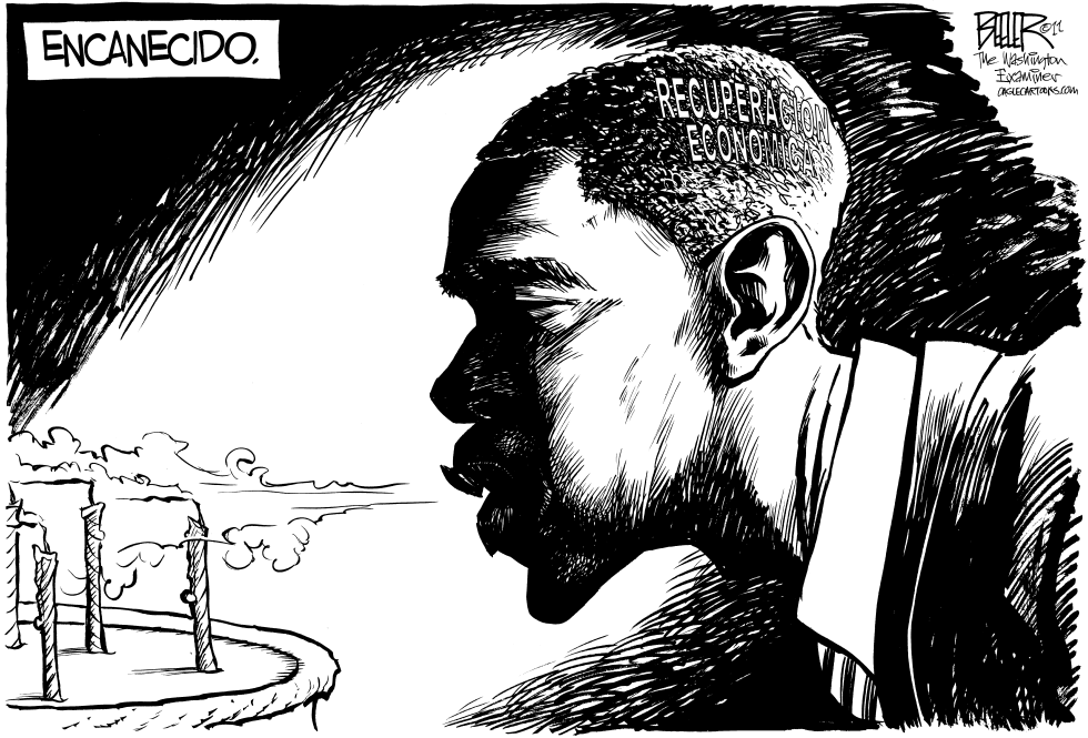  OBAMA ENCANECIDO by Nate Beeler