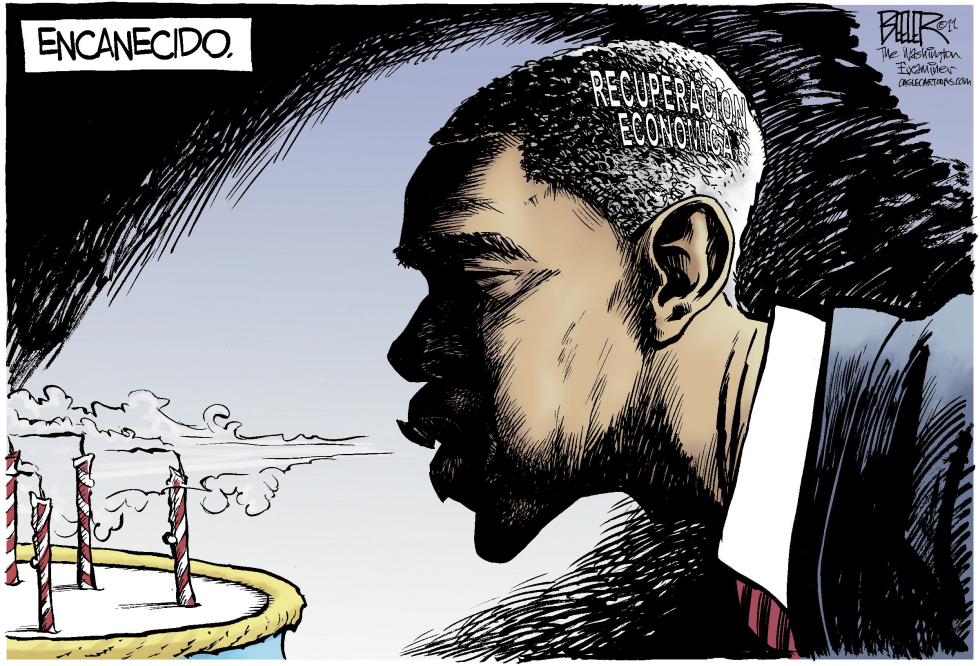  OBAMA ENCANECIDO  by Nate Beeler