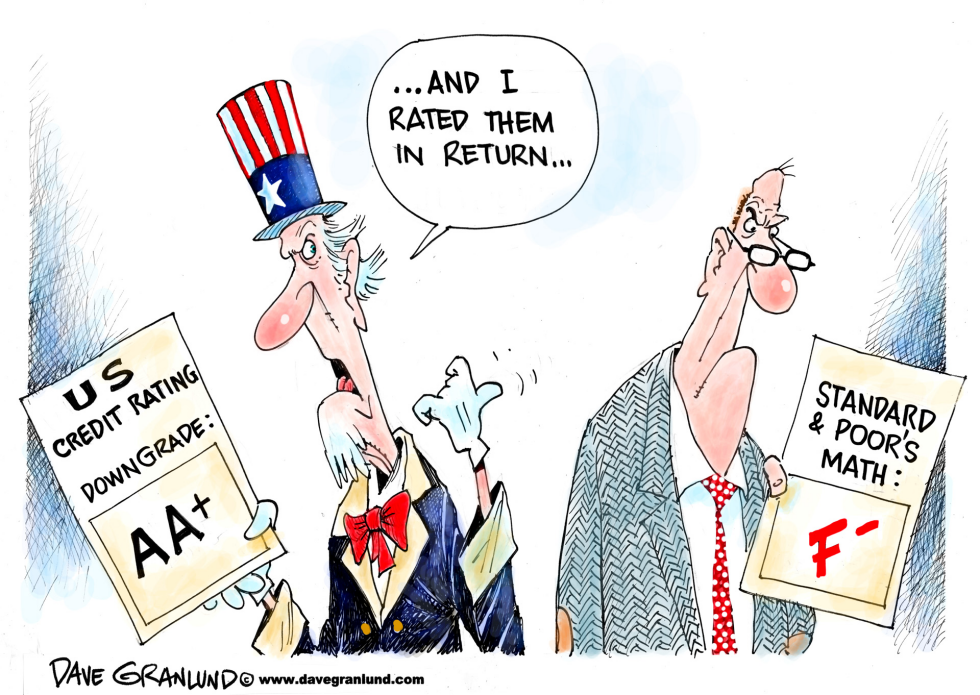  US DOWNGRADE by Dave Granlund