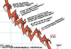 MARKET REACTS by David Fitzsimmons