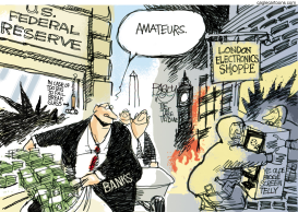 BARBARIANS AT THE GATE by Pat Bagley