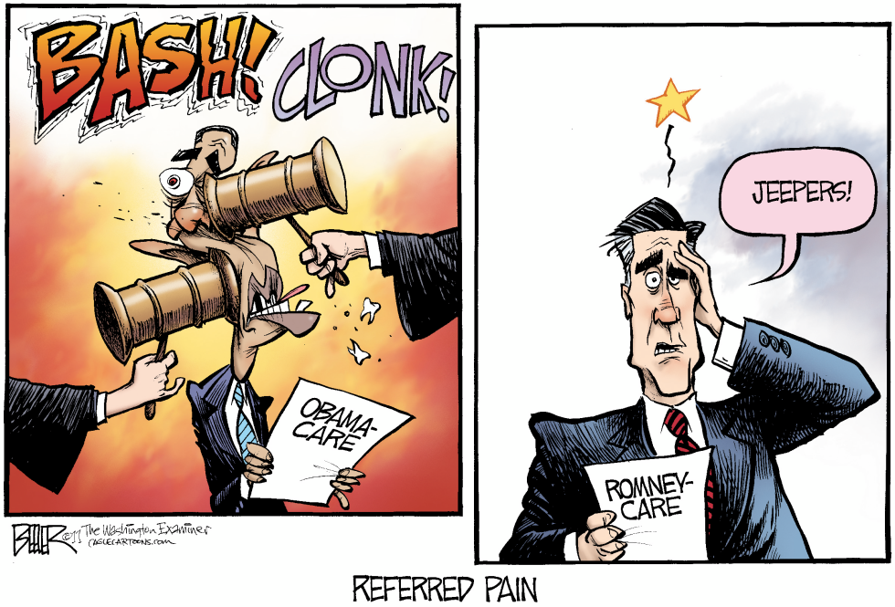  OBAMACARE PAIN by Nate Beeler