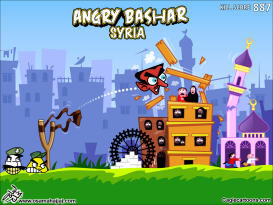 ANGRY BIRDS SYRIA by Osama Hajjaj