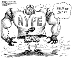 BUFFALO BILLS FEELIN THE DRAFT by Adam Zyglis