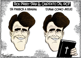 RICK PERRY  by Bob Englehart