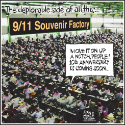 9/11 SOUVENIR FACTORY by Aislin