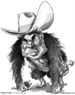 RICK PERRY - SIMIAN COWBOY by Taylor Jones