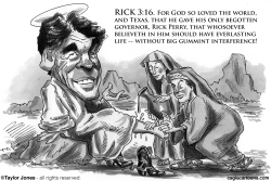 GOSPEL ACCORDING TO RICK PERRY by Taylor Jones