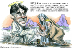 GOSPEL ACCORDING TO RICK PERRY  by Taylor Jones