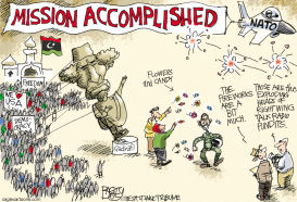 MISSION ACCOMPLISHED—NO REALLY  by Pat Bagley