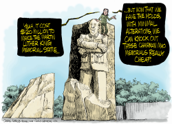 MARTIN LUTHER KING MEMORIAL AND CHINA by Daryl Cagle