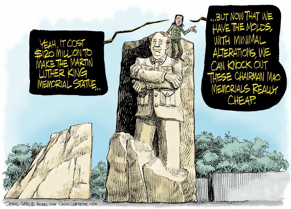  MARTIN LUTHER KING MEMORIAL AND CHINA by Daryl Cagle