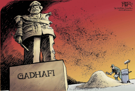 GADHAFI DESMORONANDOSE  by Nate Beeler