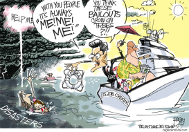 DISASTER DEADBEATS by Pat Bagley