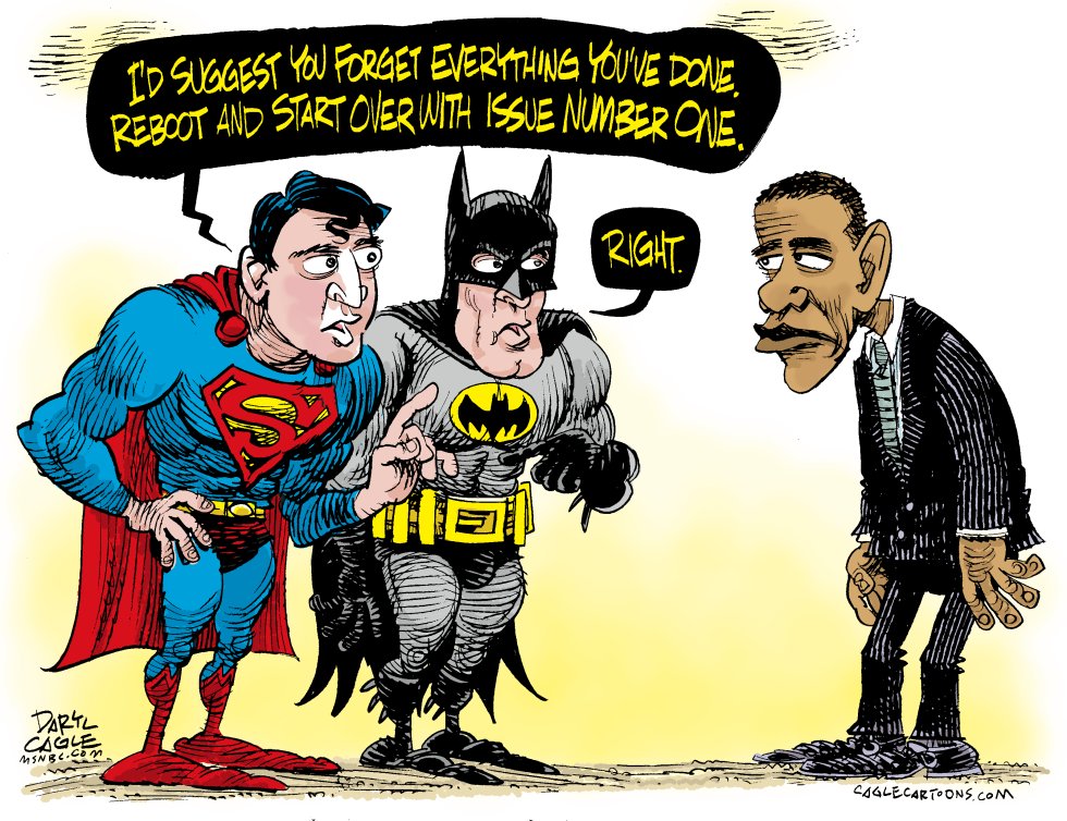  OBAMA DC REBOOT by Daryl Cagle