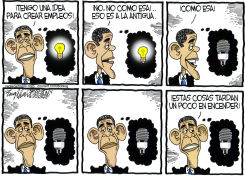 EL PLAN DE EMPLEOS DE OBAMA  by Bob Englehart