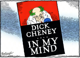 DICK CHENEYS BOOK by Bob Englehart