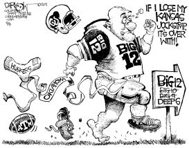 BIG 12 UNRAVELS by John Darkow