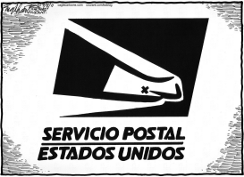 OFICINA POSTAL EN PROBLEMAS by Bob Englehart