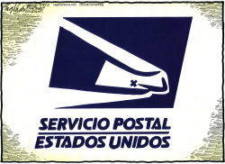 OFICINA POSTAL EN PROBLEMAS  by Bob Englehart