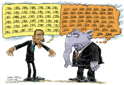 OBAMA GOP AND JOBS by Daryl Cagle