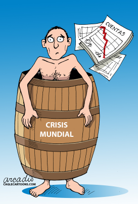 ECONOMíA MUNDIAL EN APRIETOS by Arcadio Esquivel