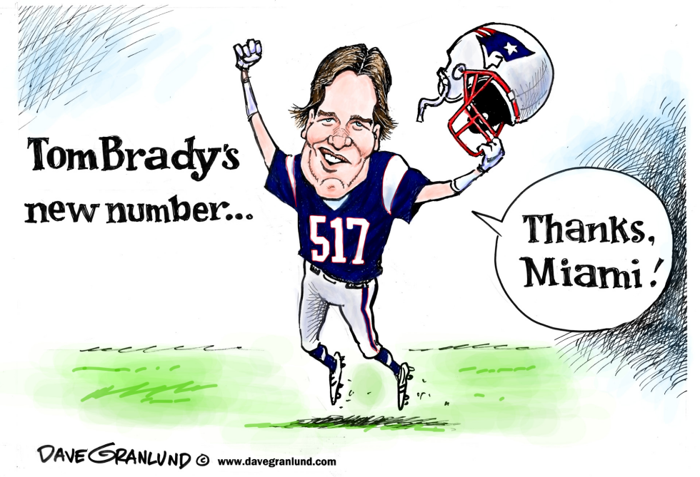  TOM BRADY 517 YARDS by Dave Granlund