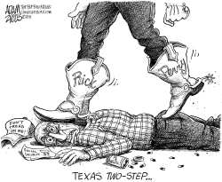 TEXAS TWO-STEP by Adam Zyglis