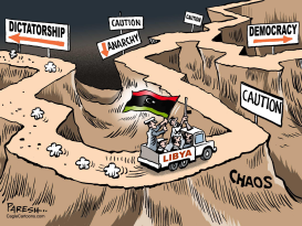 LIBYA'S JOURNEY by Paresh Nath