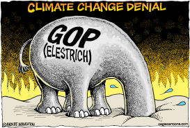 GOP CLIMATE CHANGE DENIAL by Wolverton