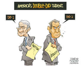 DOUBLE-DIP THREAT by John Cole