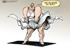 CHRIS CHRISTIE TEASES by Nate Beeler