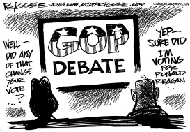 GOP DEBATES by Milt Priggee