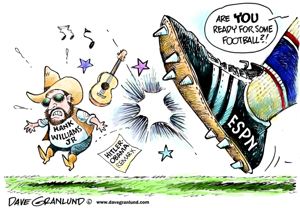  HANK WILLIAMS JR REMARKS by Dave Granlund