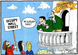 OCCUPY WALL STREET by Bob Englehart