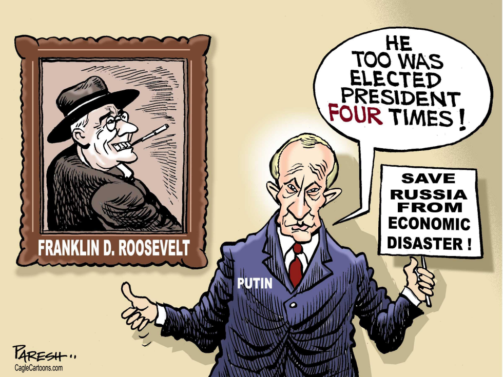  PUTIN AND ROOSEVELT by Paresh Nath