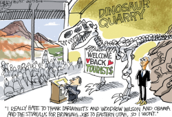 LOCAL STIMULATING DINOSAURS by Pat Bagley