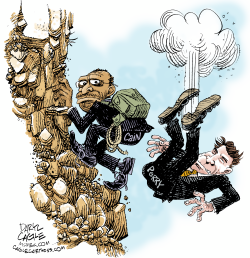 HERMAN CAIN CLIMBS by Daryl Cagle